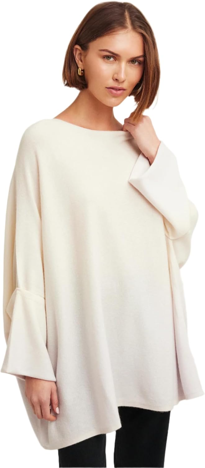 Women's Ombre Poncho Sweater