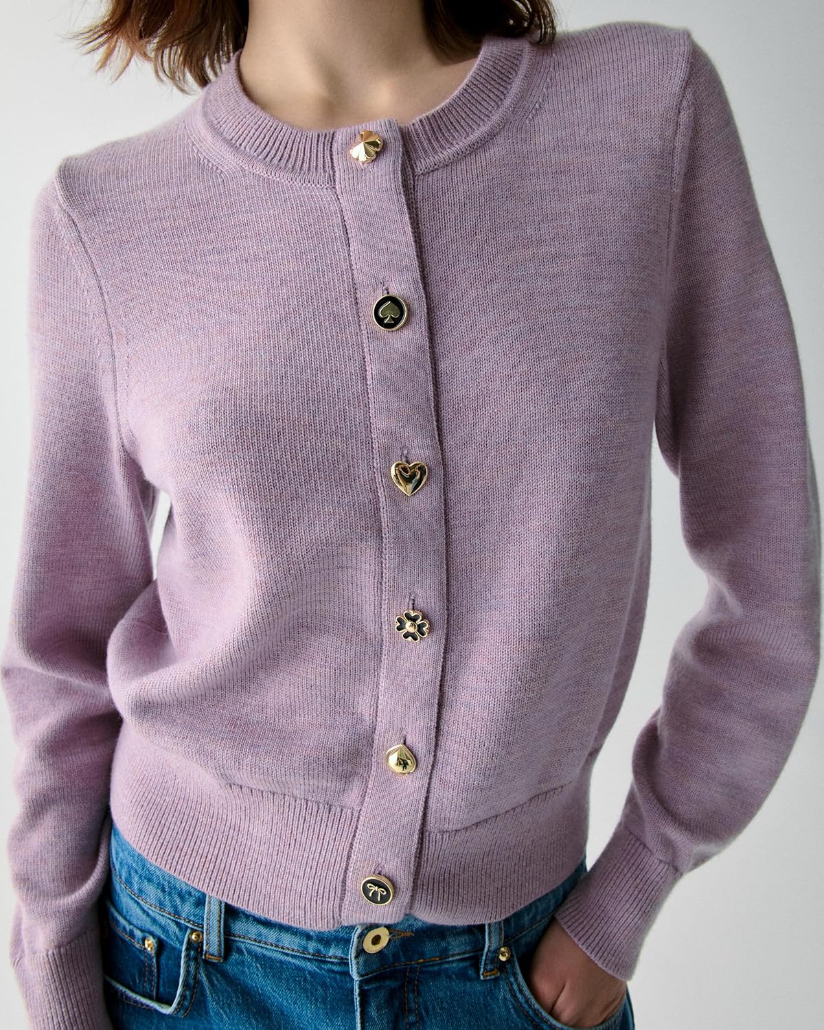 Women's Novelty Button Cardigan