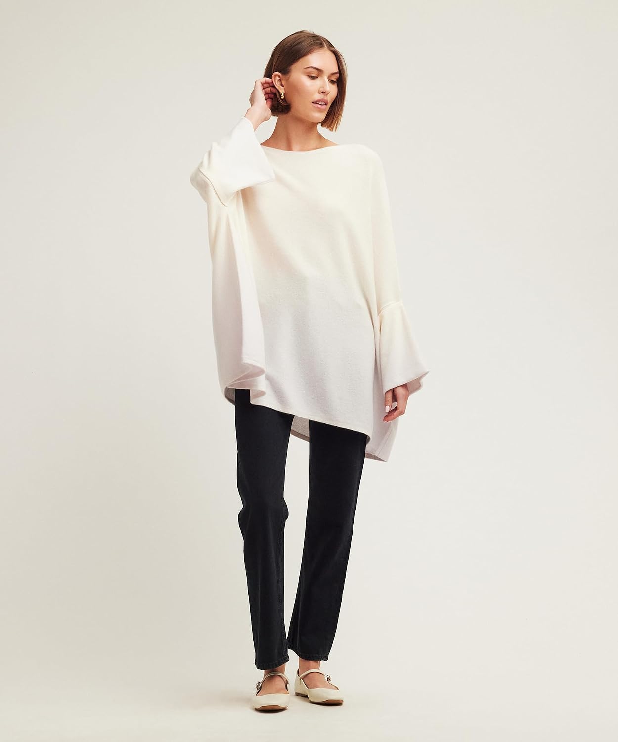 Women's Ombre Poncho Sweater